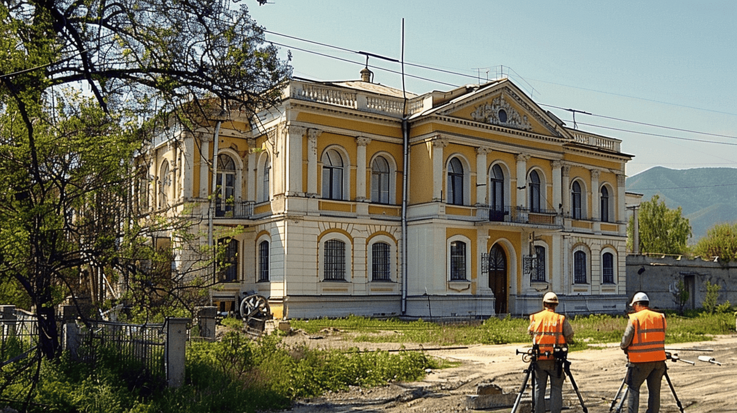 Изыскания для здания офицерского собрания в Крыму